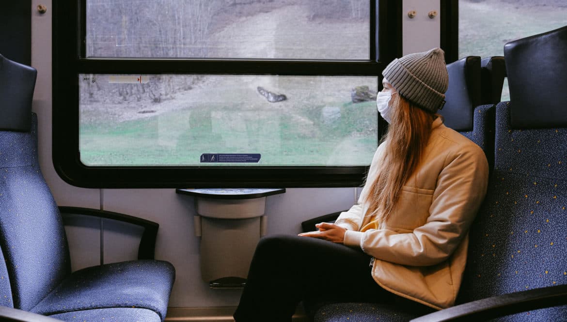 girl on train