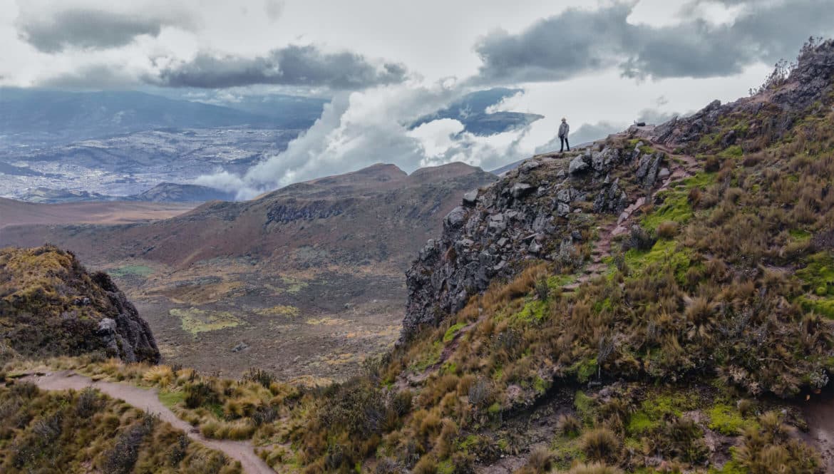 digital nomad on a mountain