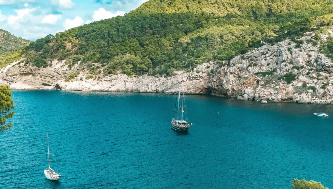 sail boat in bay