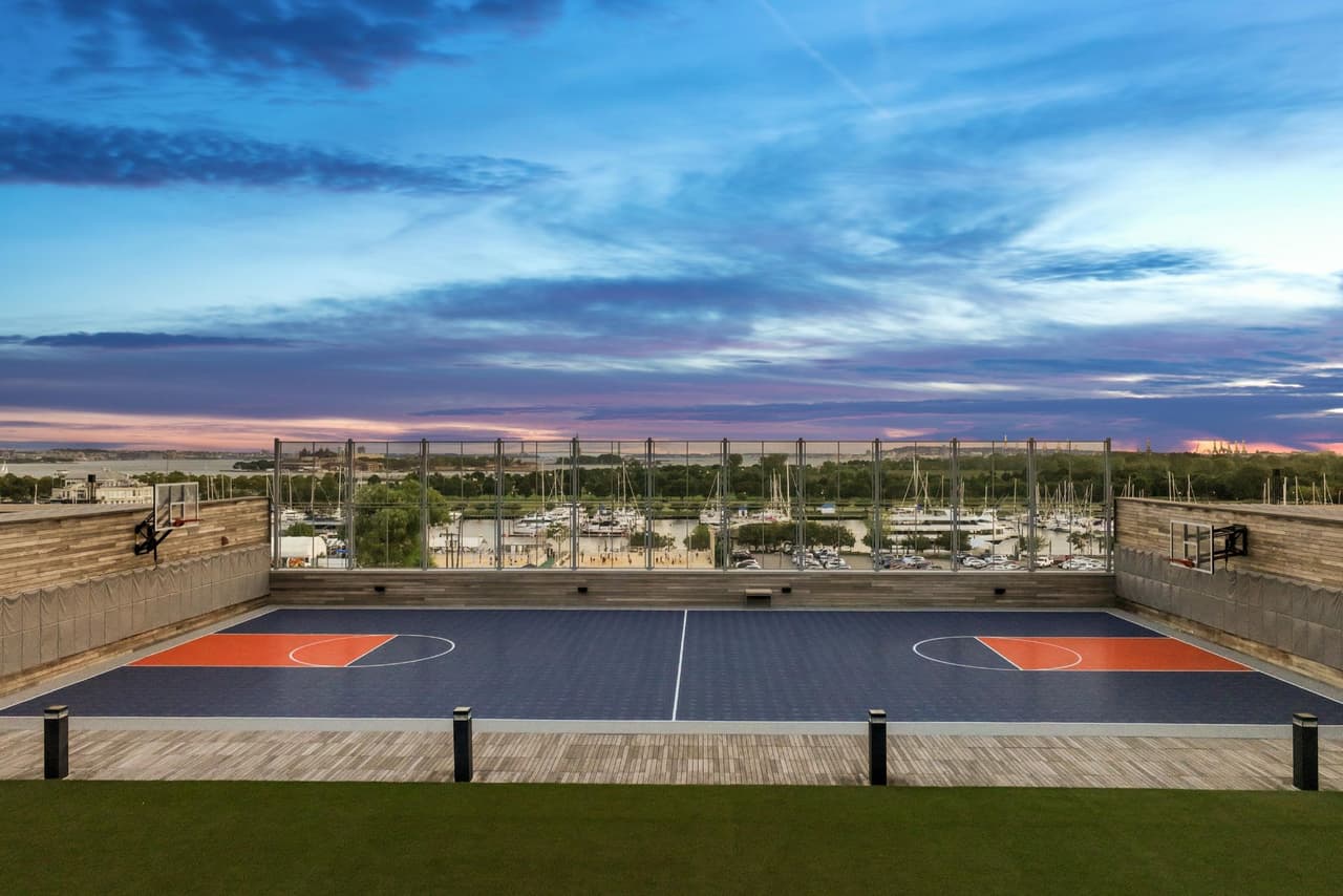 Full-Size Indoor Basketball Court