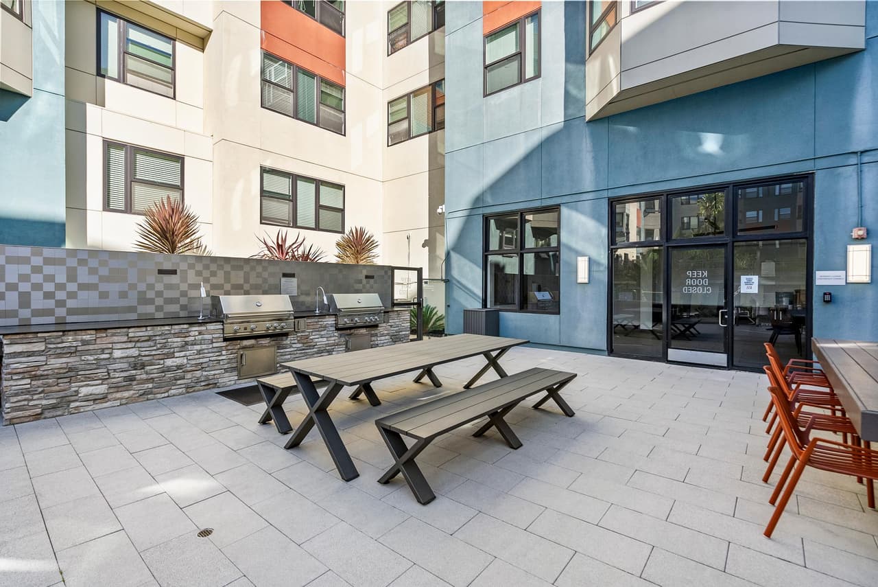 Courtyards with BBQ Grills